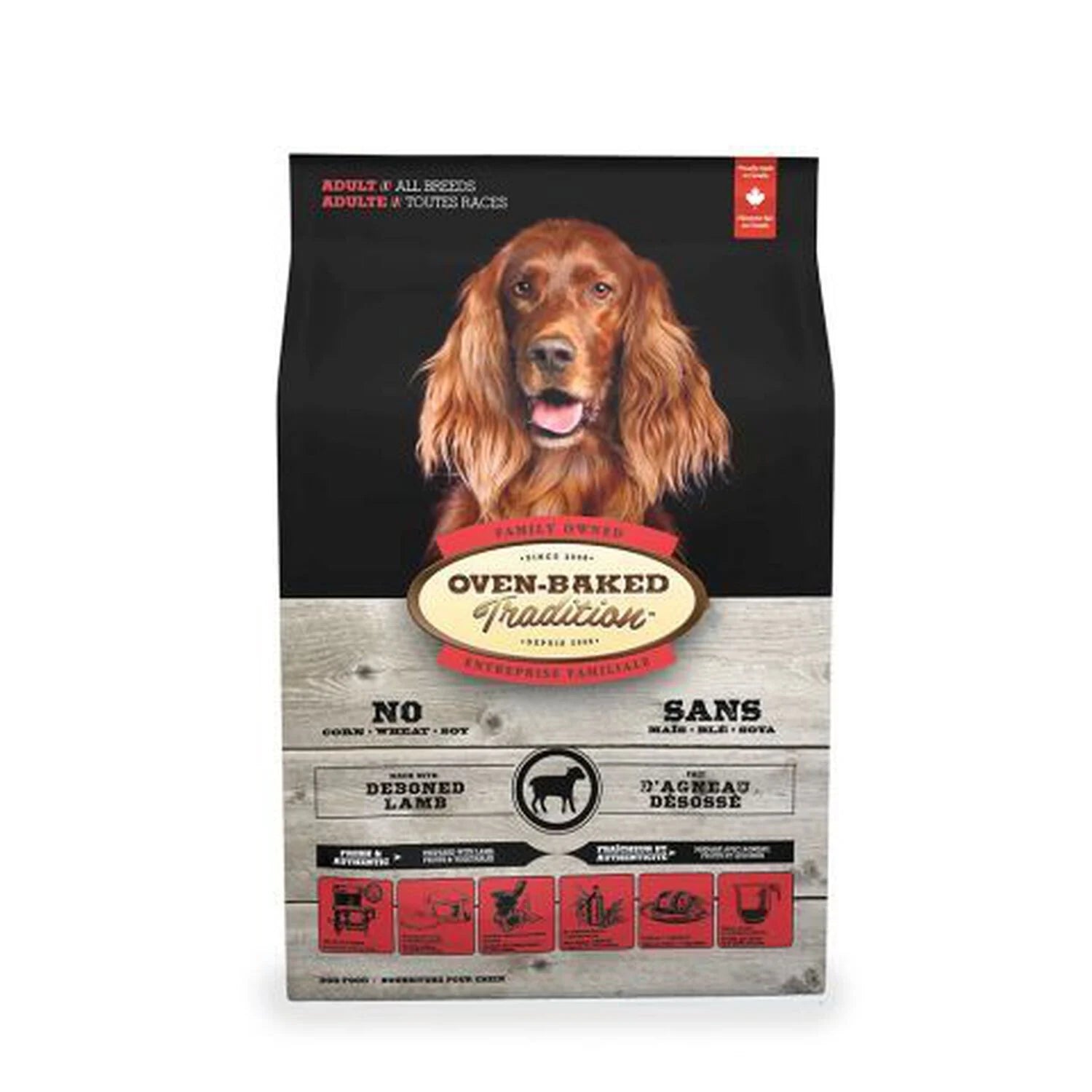 Nourriture à l'agneau pour chien adulte 25 lb - Ovenbaked