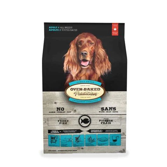 Nourriture au poisson frais pour chien adulte 25 lb - Oven Baked Traditiion