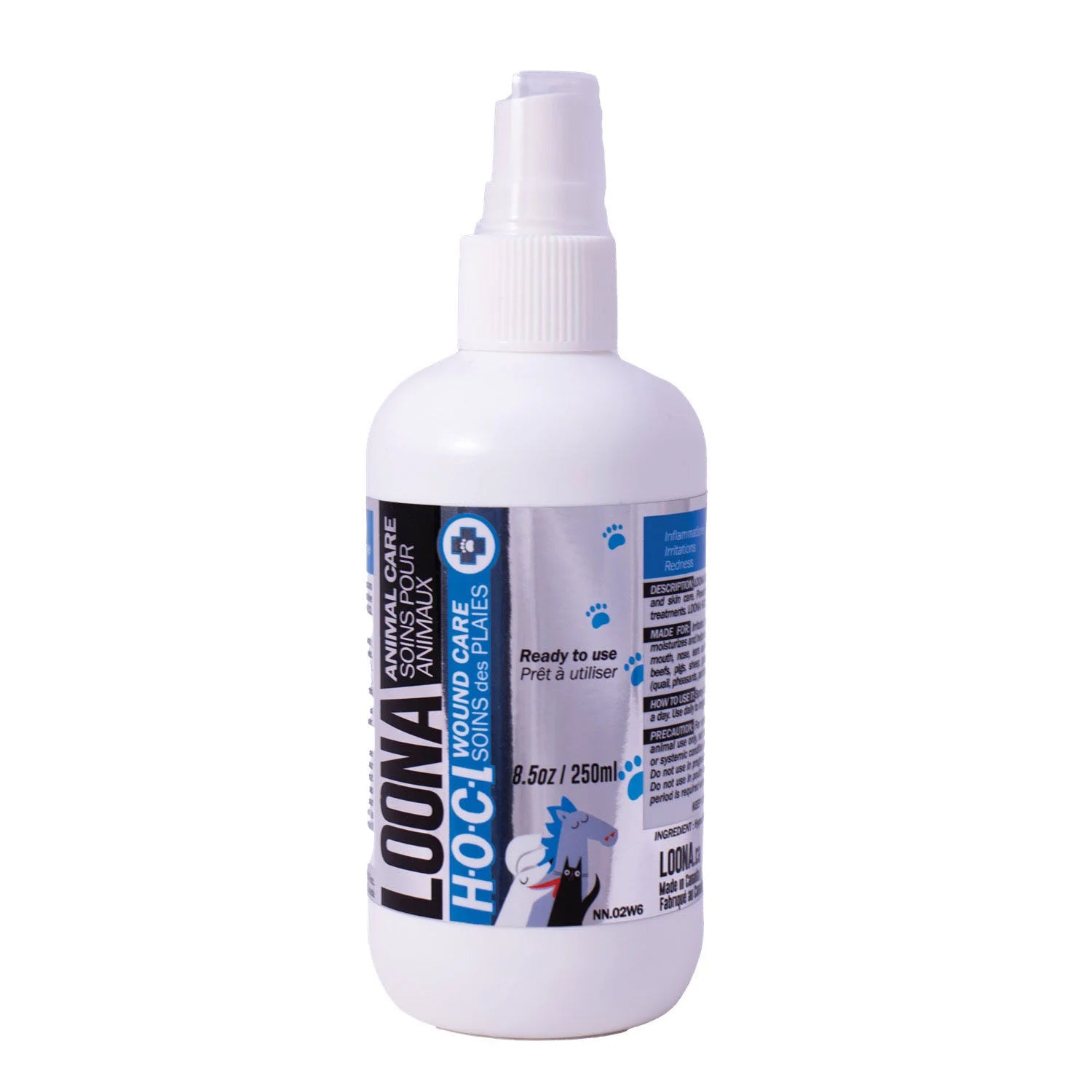 Liquide HOCL pour le soins de plaies pour animaux - Loona