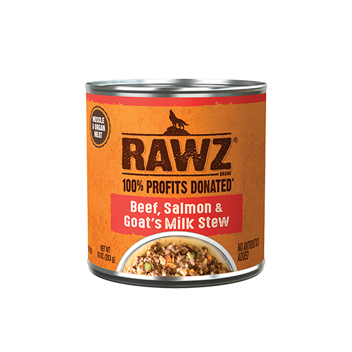 Ragoût au boeuf , saumon et lait de chèvre - Rawz