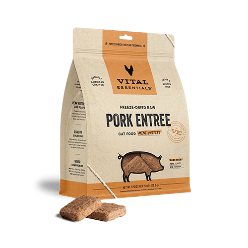 Galettes de porc lyophilisées pour chat - Vital Essentials