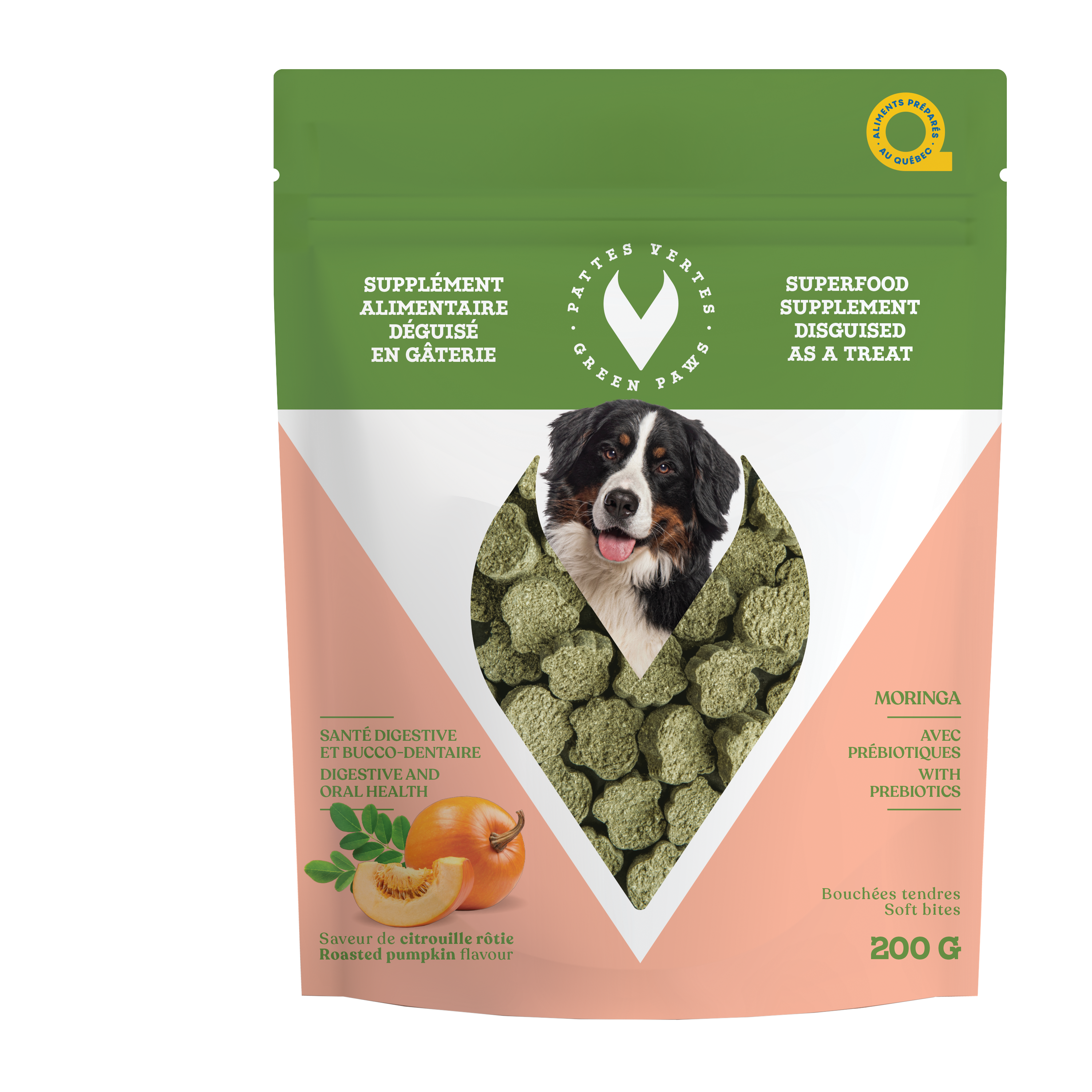 Bouchées fonctionnelles - Prébiotiques, citrouille et moringa