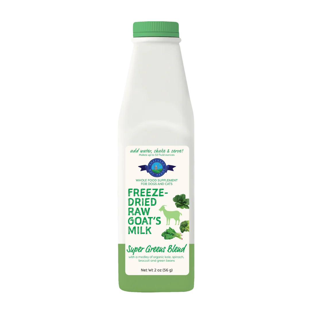 Lait de chèvre lyophilisé mélange légumes verts