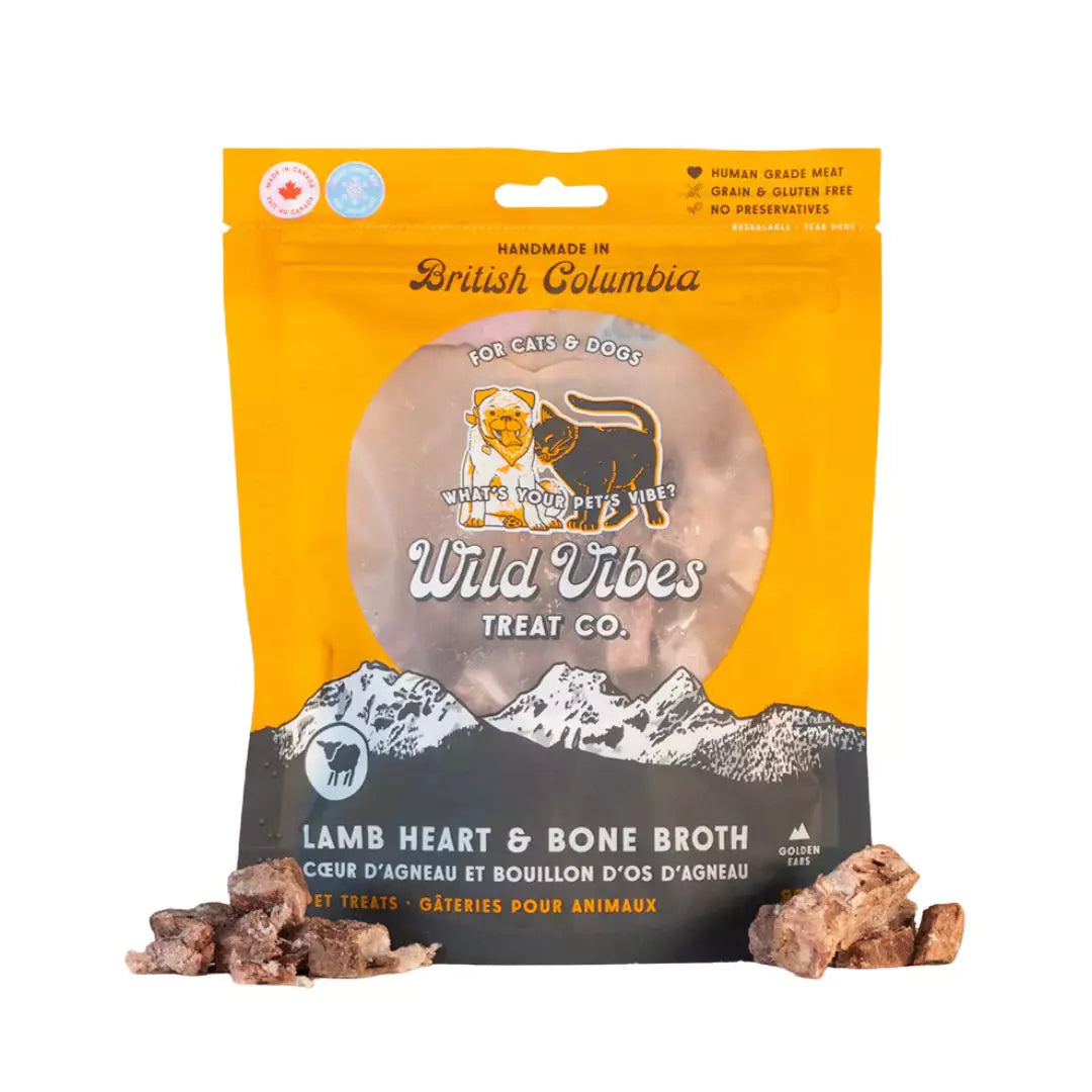 Coeur d'agneau et bouillon d'os lyophilisé - Wild Vibes