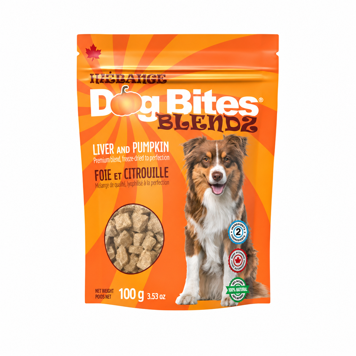 Foie de boeuf et citrouille - Dog Bites