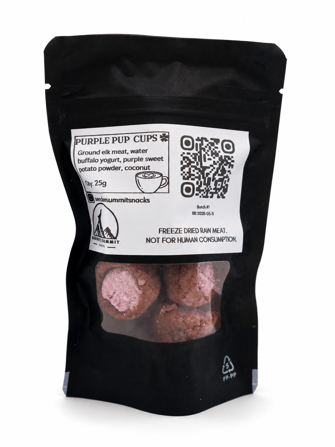 Pup cup mauve au wapiti et yogourt - Sender Summit