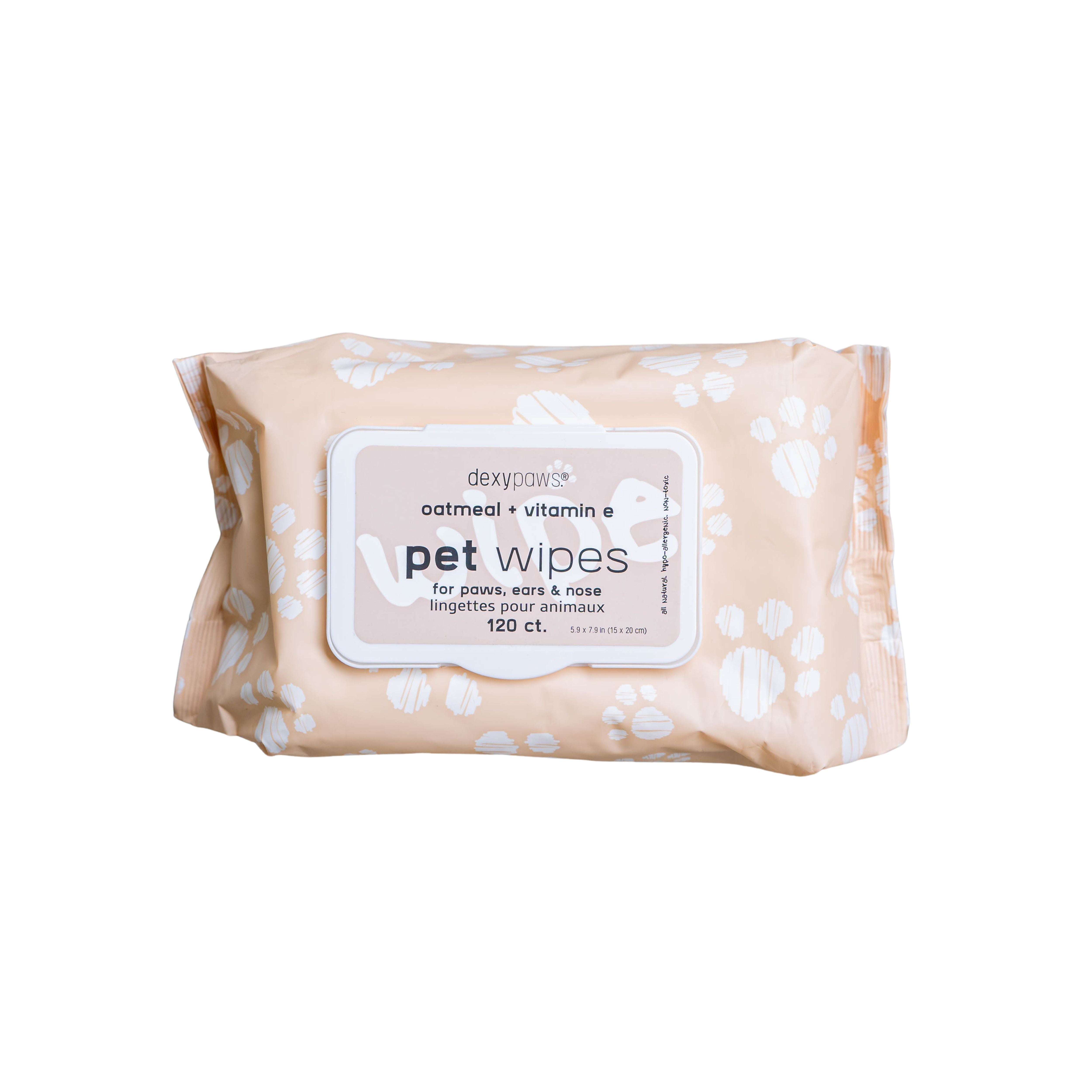 Lingettes pour animaux à l'avoine & Vitamine E - Dexy Paws