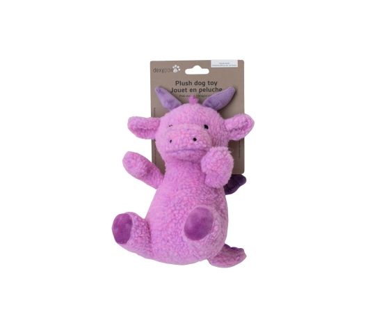 Peluche dragon lilas 8" - Dexypaws