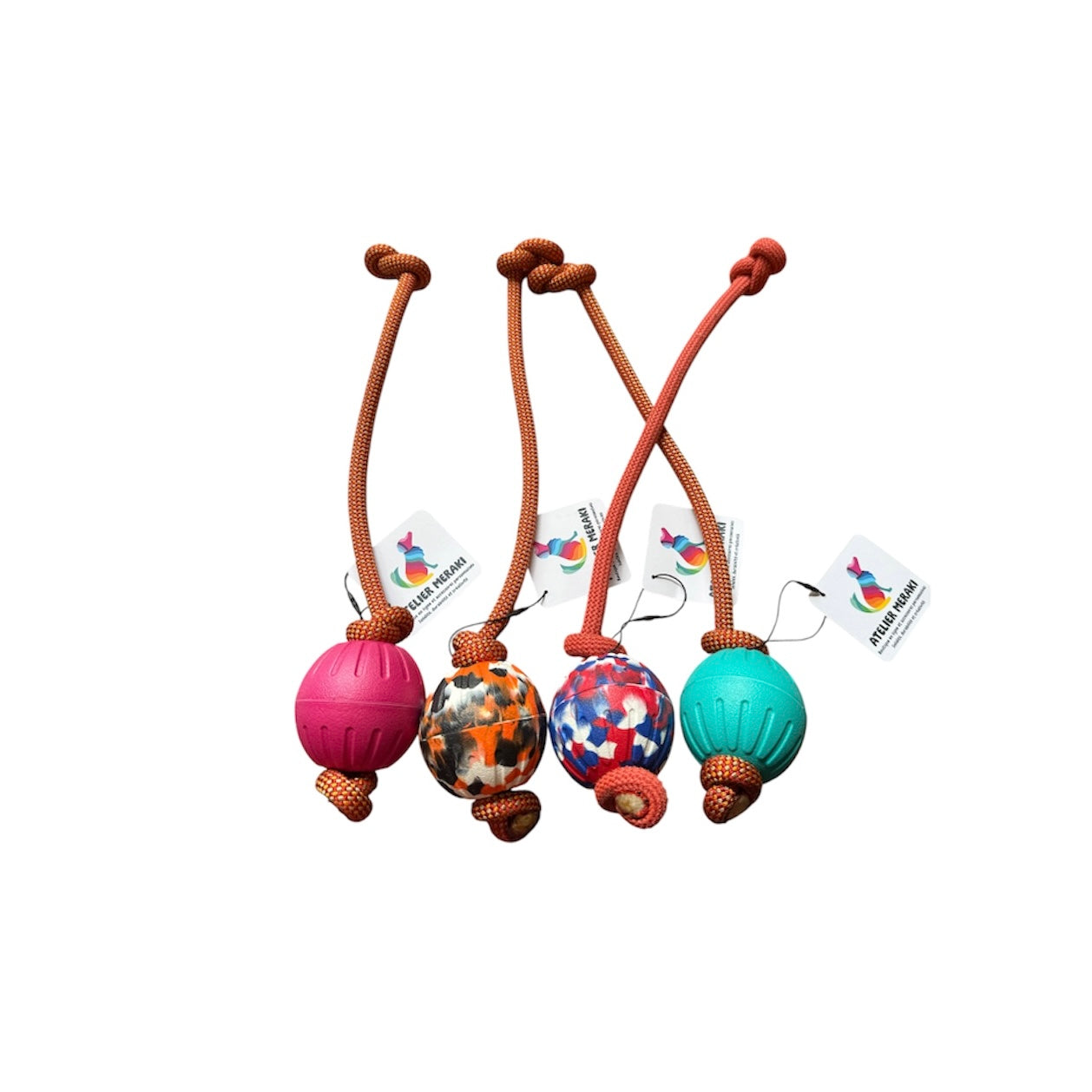Tug avec balle en corde recyclée - Meraki