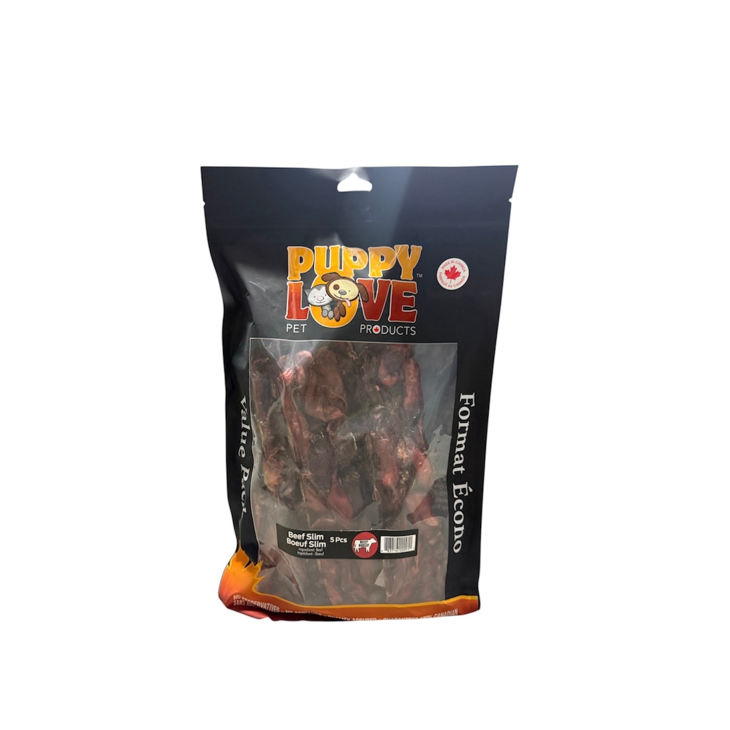 Sac économique de boeuf mince 10-12'' - Puppy Love