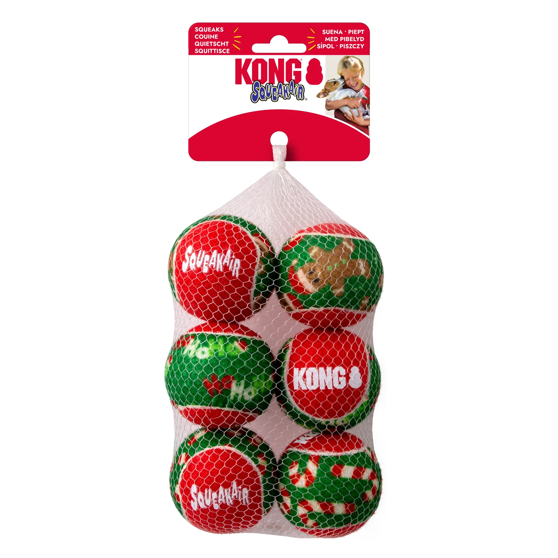 Balles SqueakAir des fêtes (3) - Kong