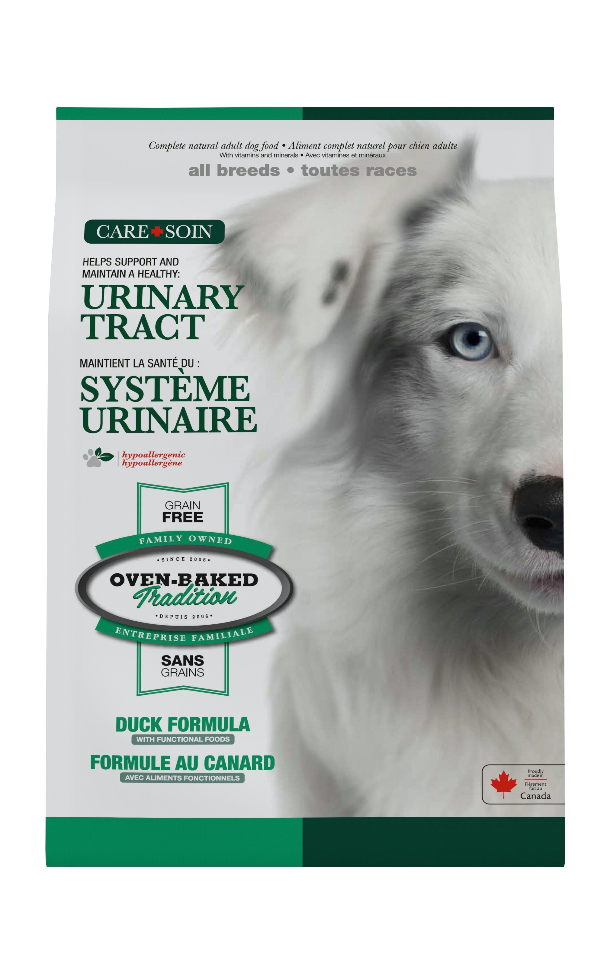 Nourriture pour chiens sans grains préventif système urinaire 20 lb - Oven Baked