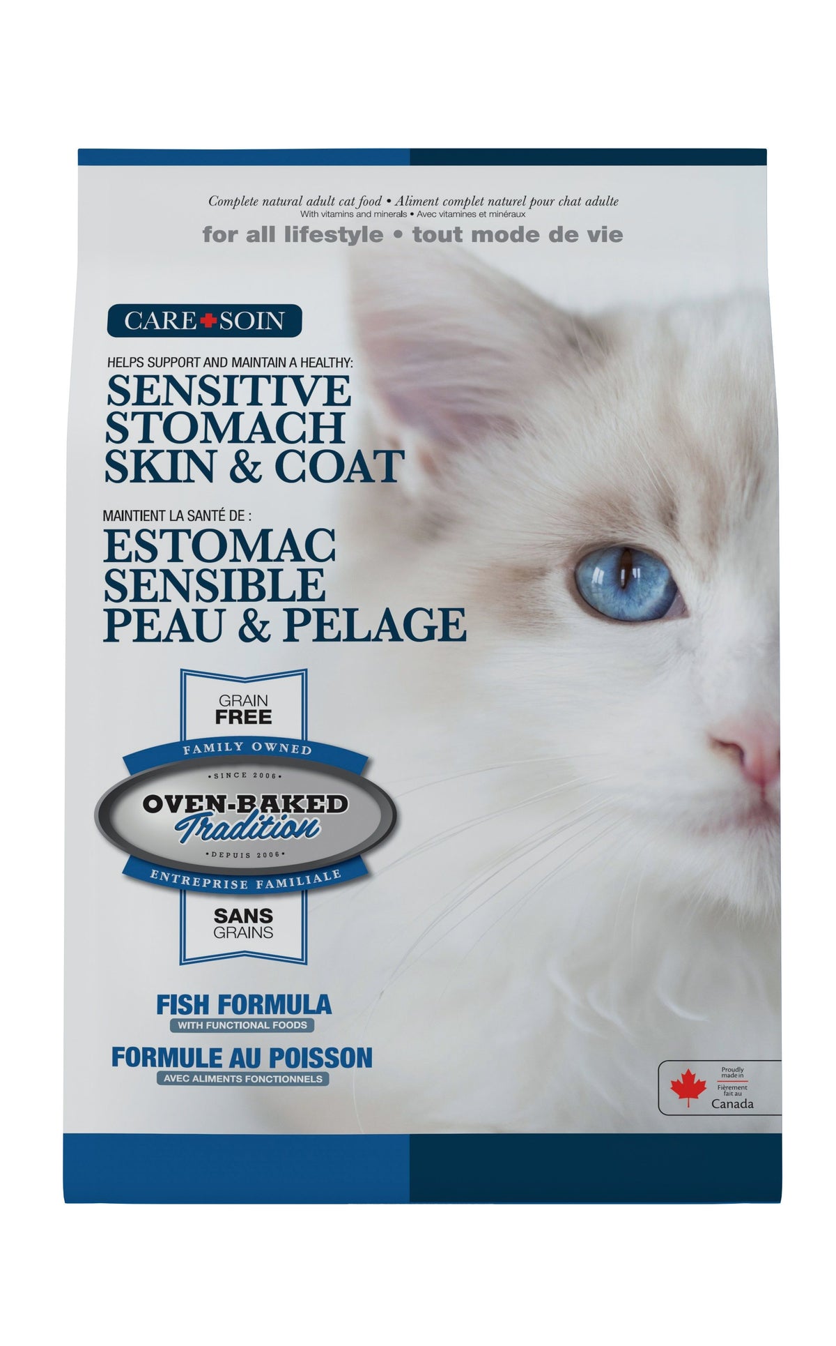 Nourriture pour chat sans grains peau et estomac 5 lb - Oven-Baked Tradition