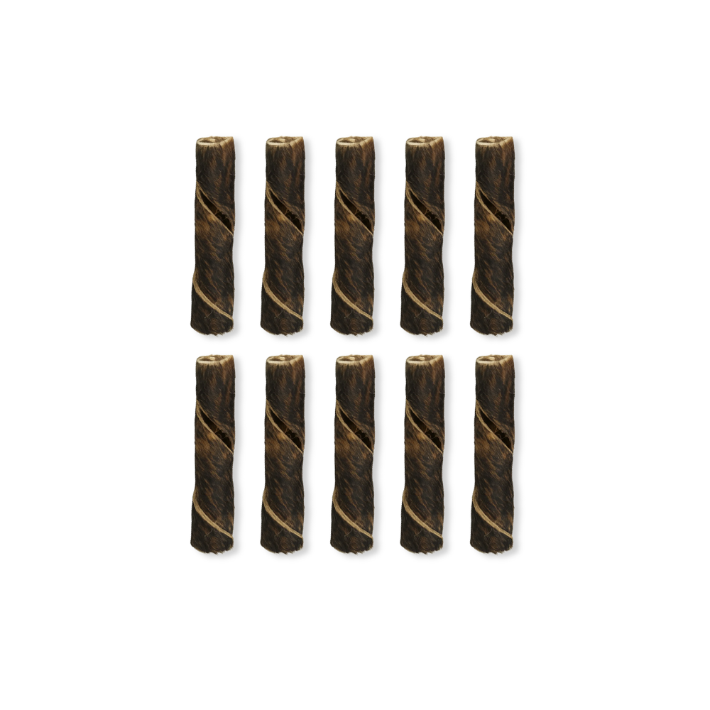 Paquet économique de spirale de boeuf 6 " (10) avec fourrure - Vrac pour chien