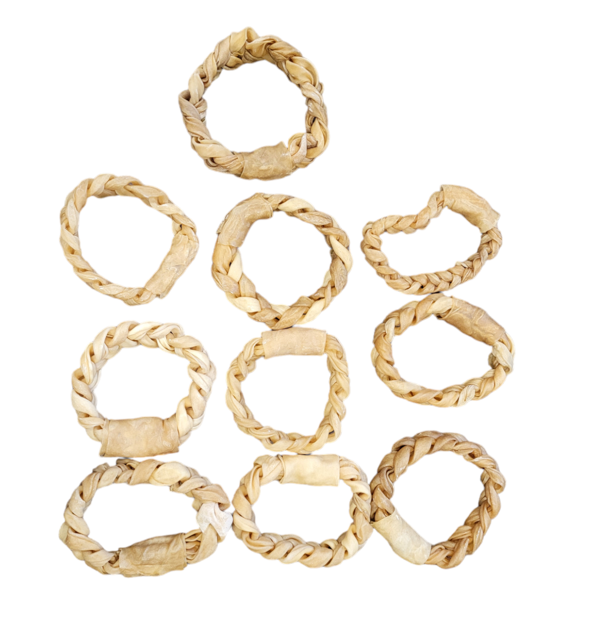 CLISPEED 2 Pièces Couronnes Rotin Naturel DIY Cercles Tressés Pour