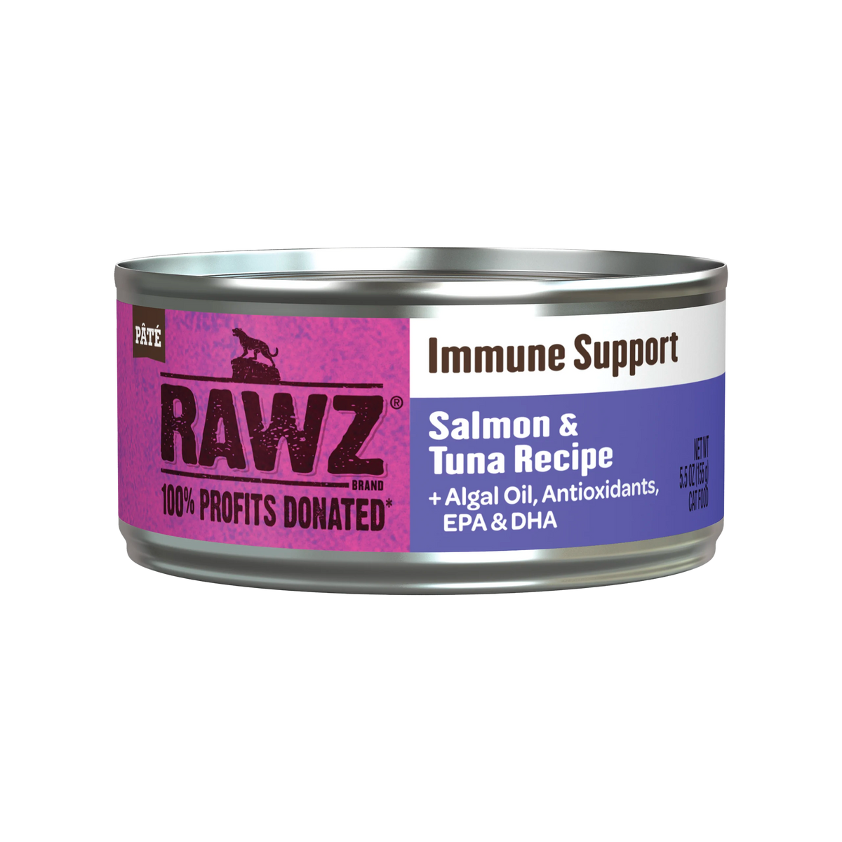 Nourriture humide pour chat au saumon et thon - Rawz