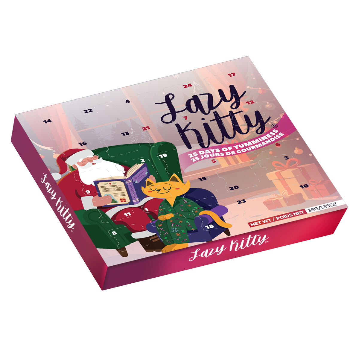 Calendrier de l'Avent pour chat - Lazy Kitty