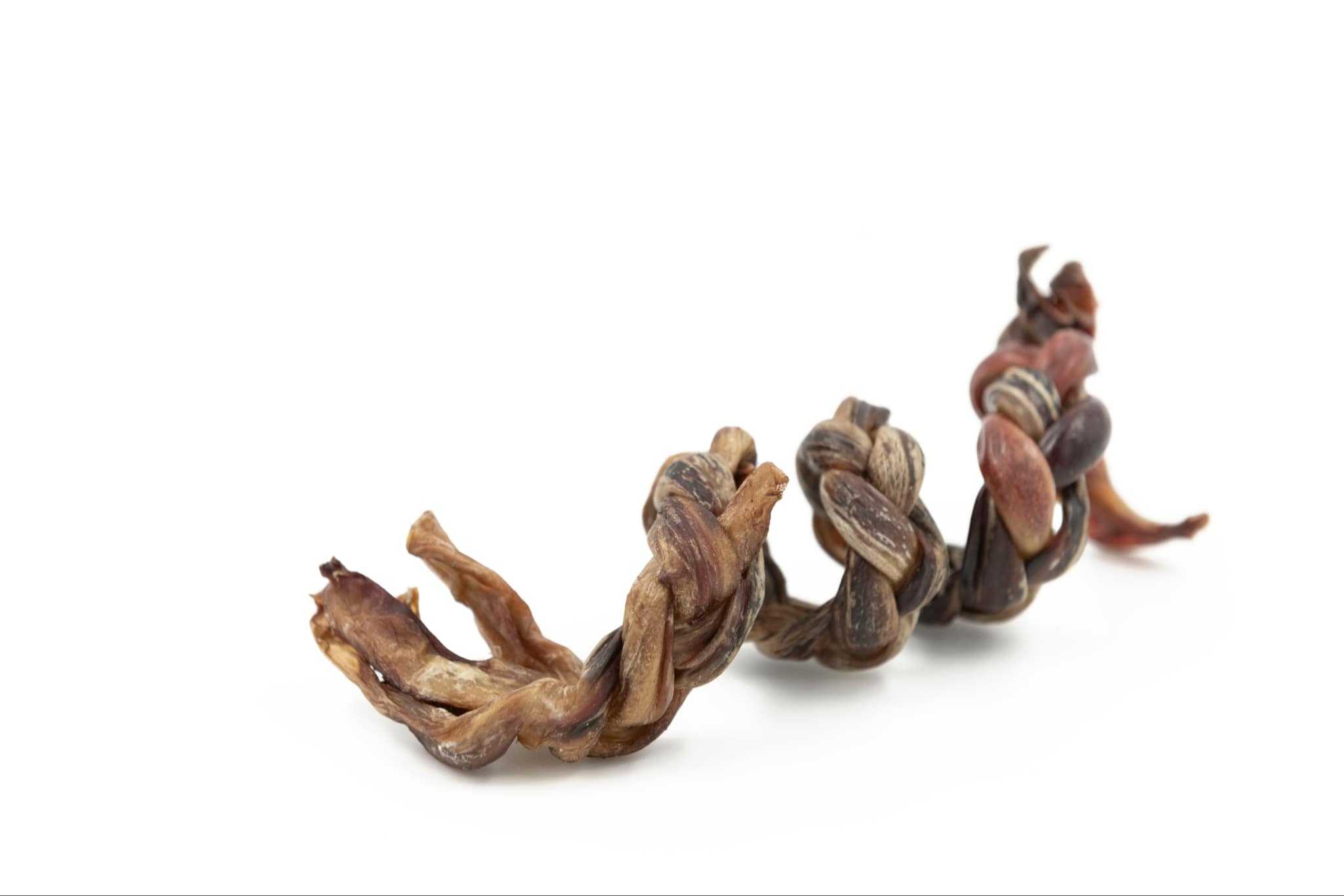 Pizzle de porc spirale tressé 5-6" - Vrac pour chien