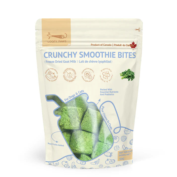Cube de lait de chèvre au kale lyophilisés - Loopy Paws