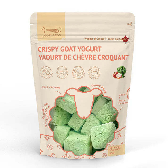Cube de lait de chèvre à la pomme et aux légumes lyophilisés