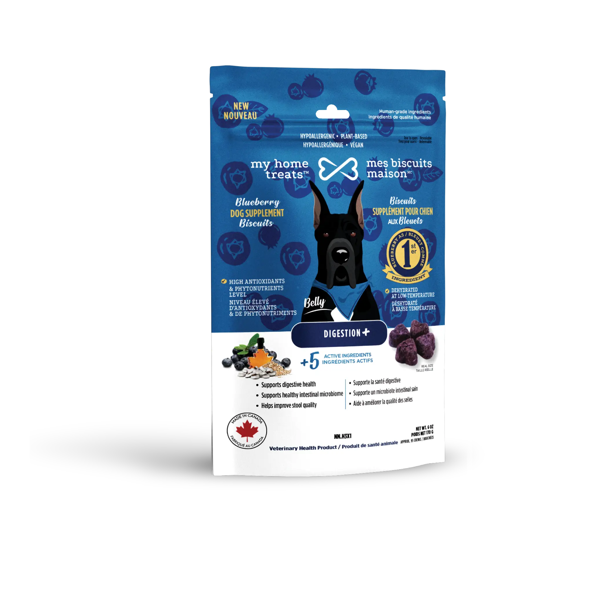 Gâteries supplément pour la digestion et santé intestinale - Mes Biscuits Maison