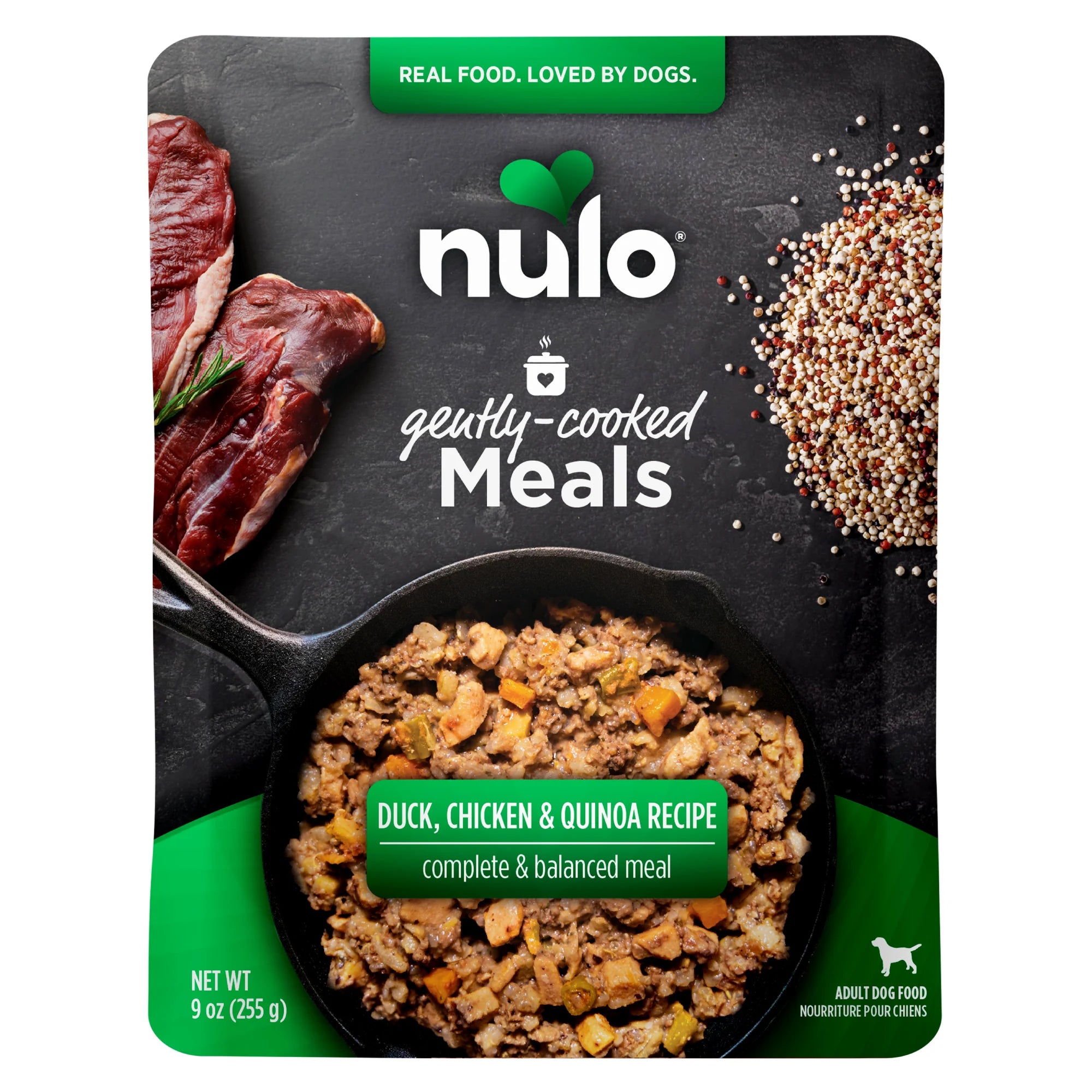 Repas doucement cuit au canard et au poulet 9 oz - Nulo