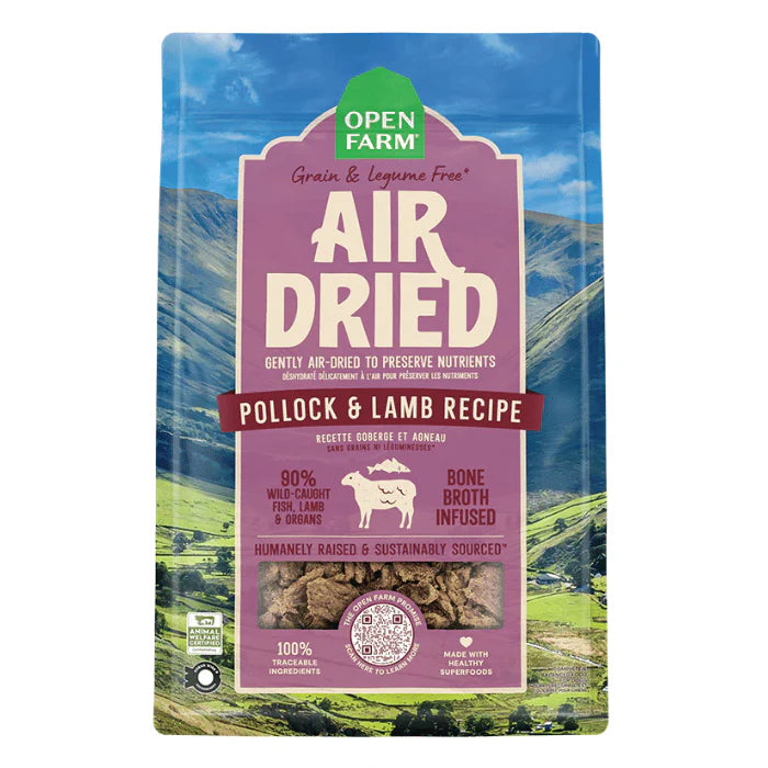 Nourriture déshydratée à la goberge et agneau 2 lb - Open Farm