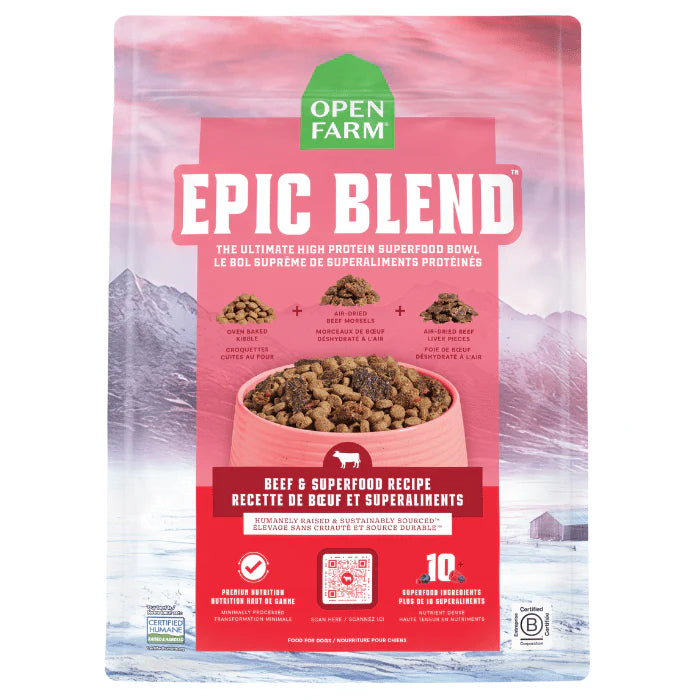 Nourriture au boeuf et superaliments Epic Blend 3.5 lb - Open Farm