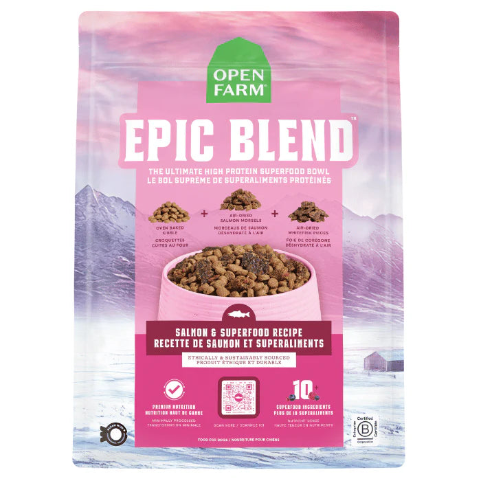 Nourriture au saumon et superaliments Epic Blend 3.5 lb - Open Farm