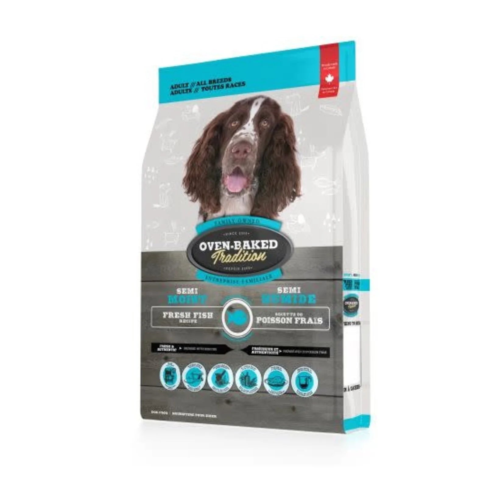 Nourriture semi-humide au poisson pour chien adulte 5 lbs - Ovenbaked