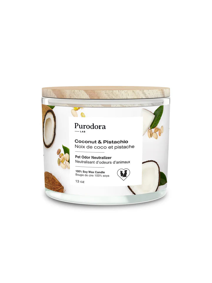 Bougie coconut et pistache - Purodora