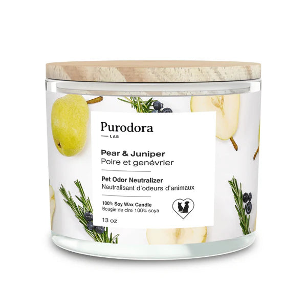 Bougie poire et genévrier - Purodora