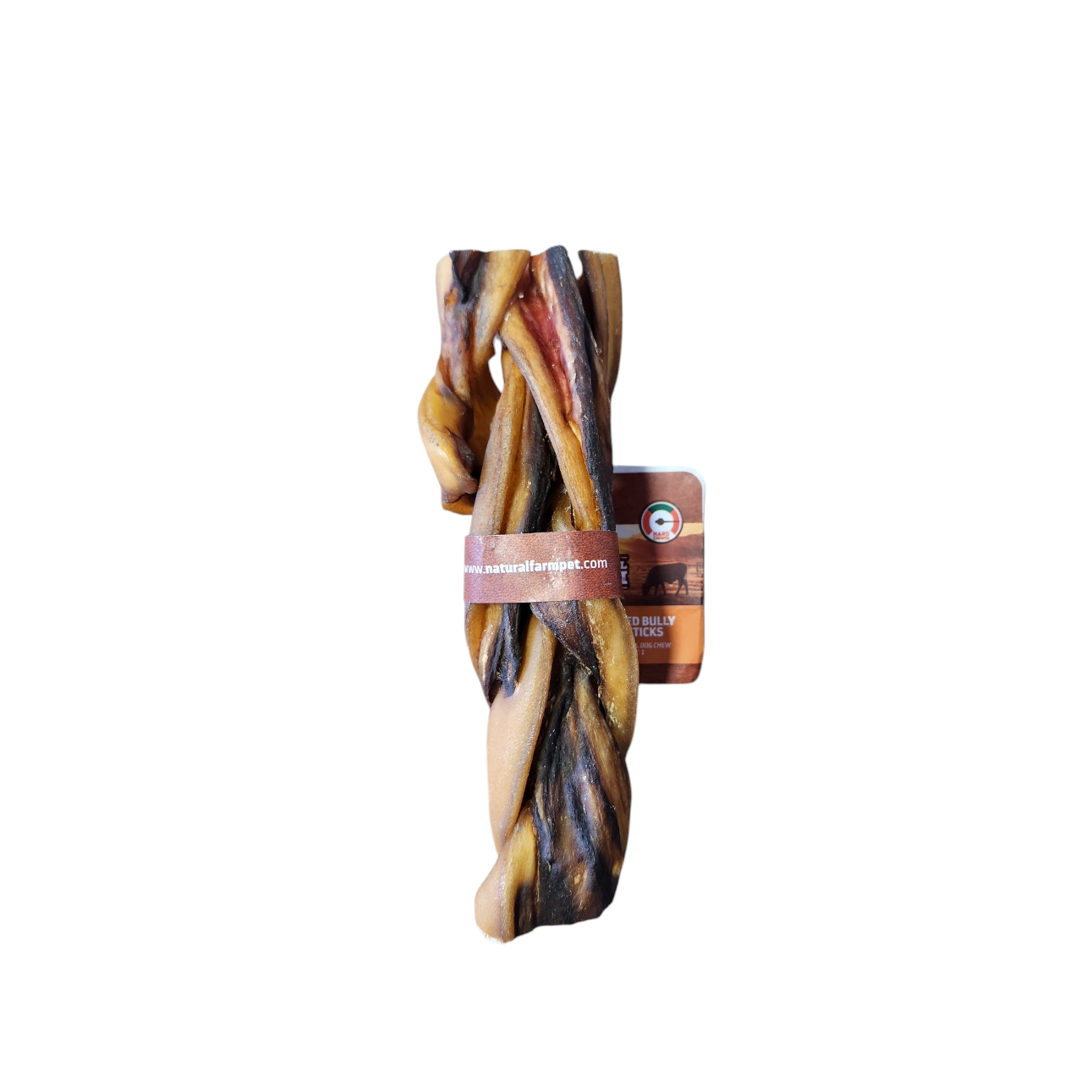 Bâton de joue de boeuf tressé 6" - Natural Farm