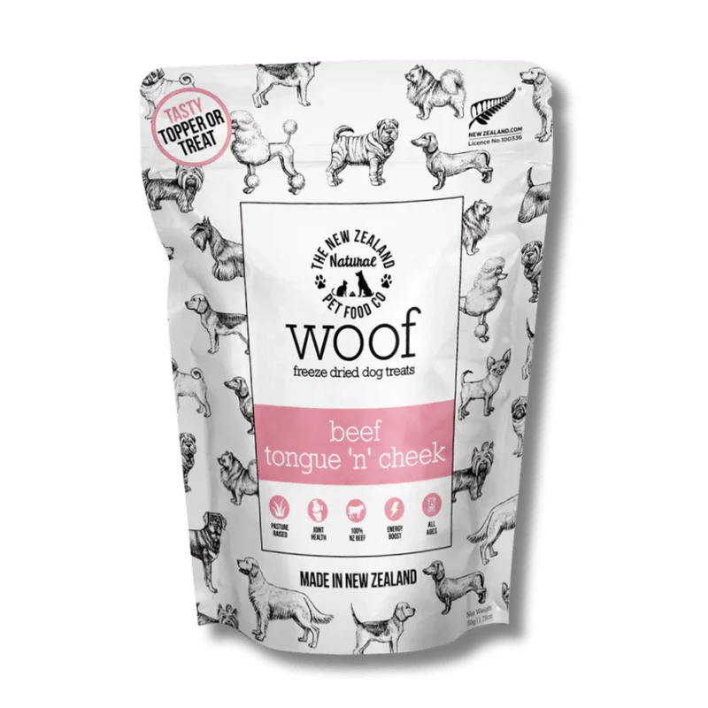 Bouchées de langue et joue de boeuf lyophilisées - Woof