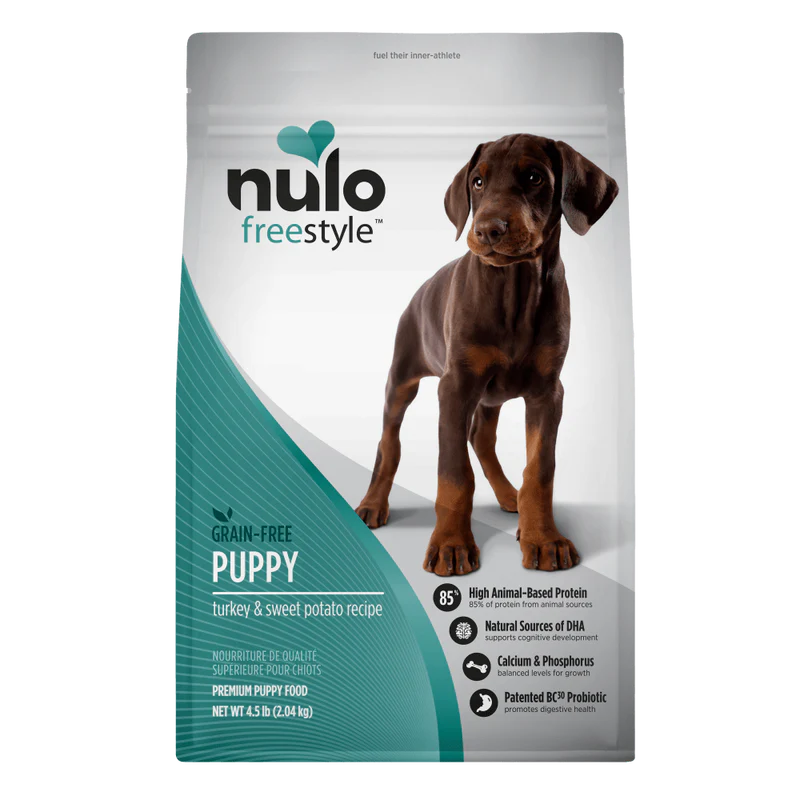 Nourriture Nulo FreeStyle pour chiot - Dinde et patate douce 4.5 lbs