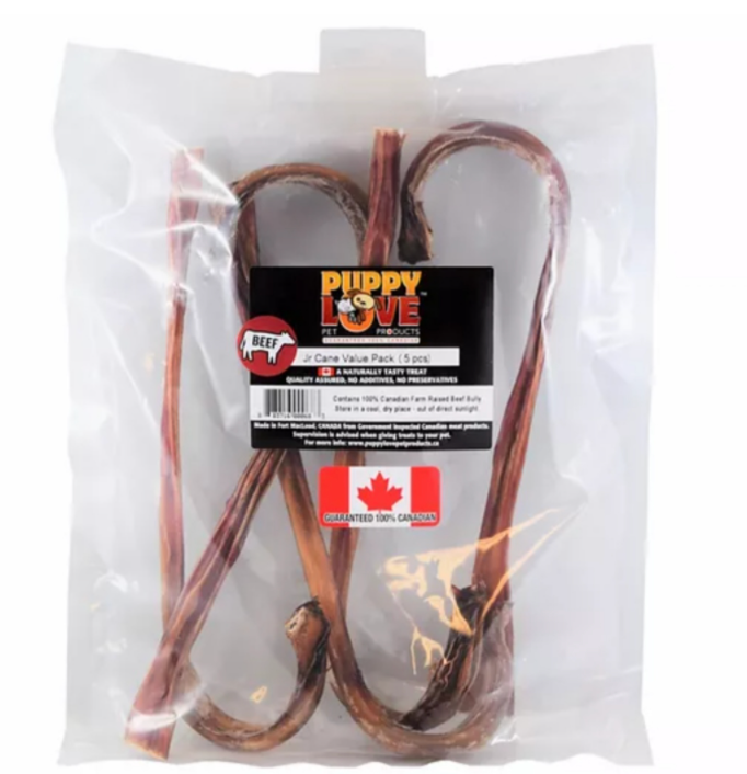 Sac économique canne de boeuf 8-11'' (5) - Puppy Love