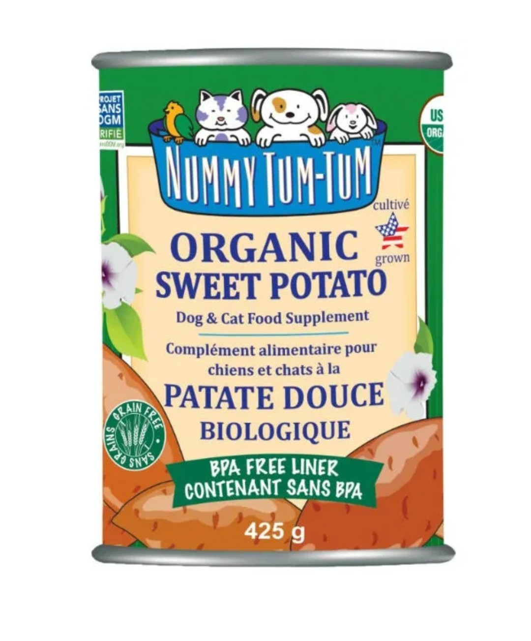 Purée de patate douce biologique