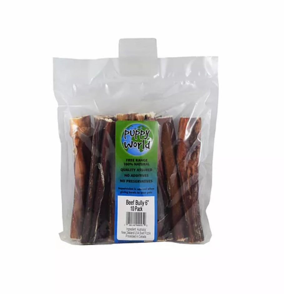 Sac économique de bully stick 6'' - Puppy Love