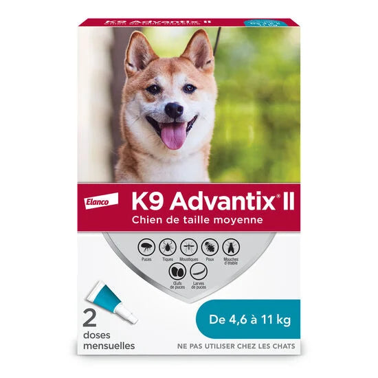 K9 Advantix protection contre les puces et les tiques -4,6-11 kg (2)