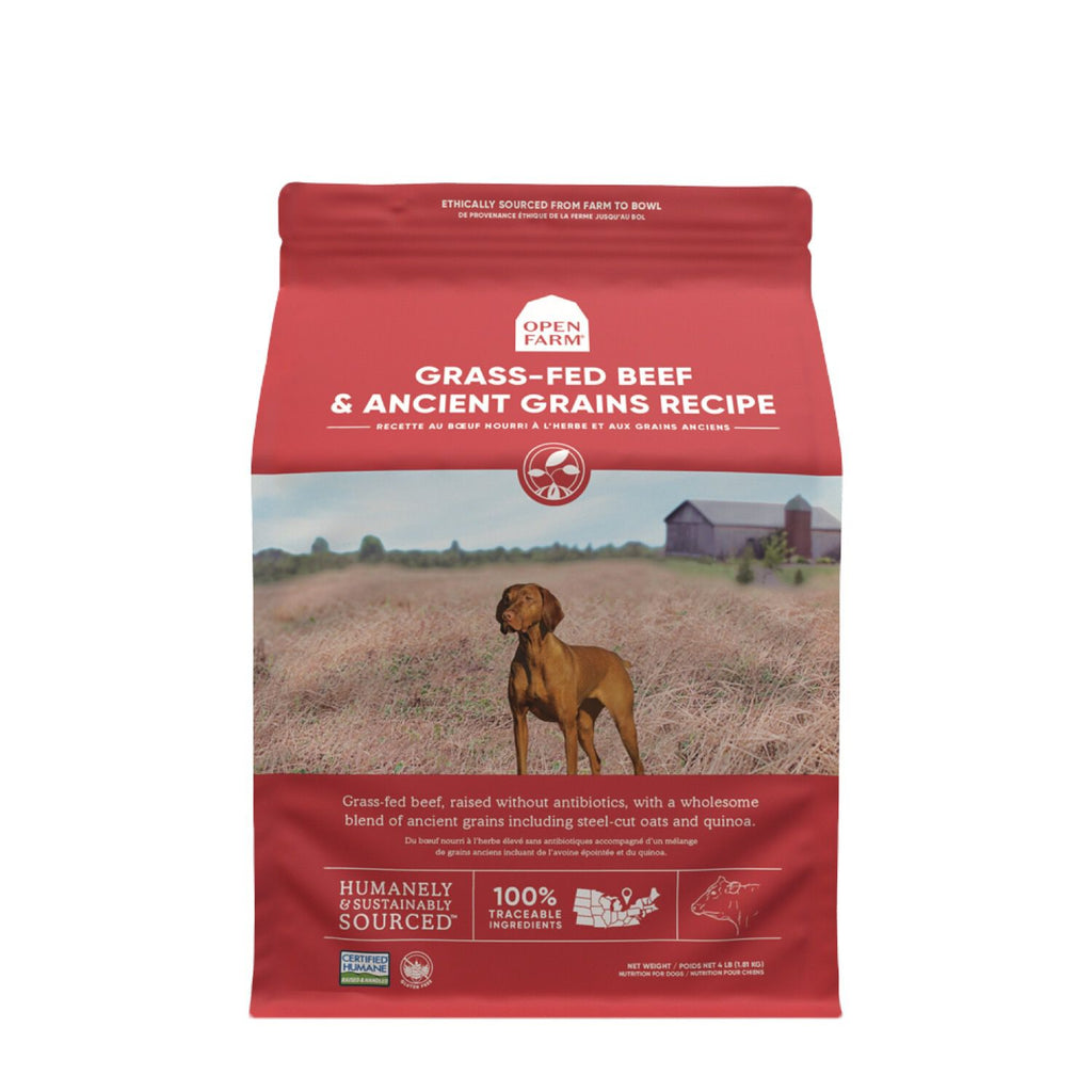 Nourriture Open Farm - Boeuf anciens grains 22 lbs