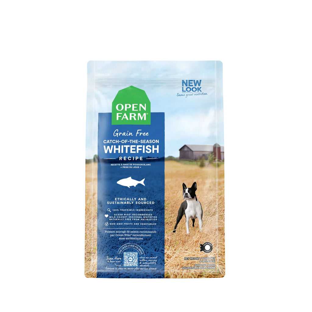 Nourriture Open Farm - poisson blanc sans grains 22 lbs