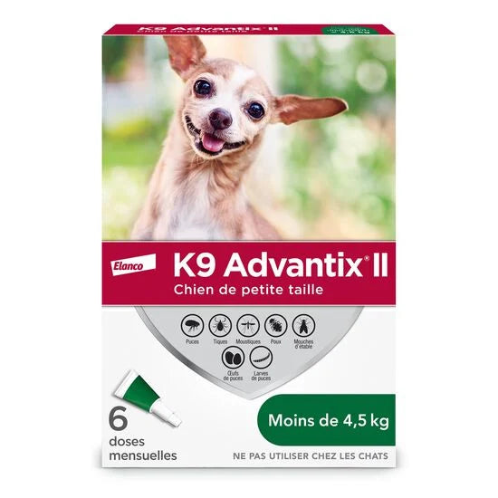 K9 Advantix protection contre les puces et les tiques -4,5 kg (6)
