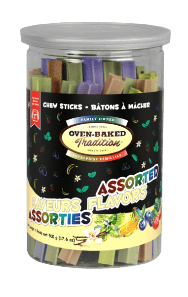 Bâton à mâcher à saveur assorties