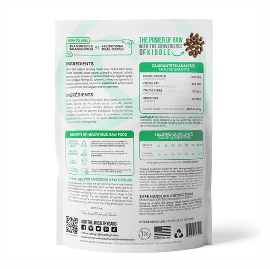 Bouchées de boeuf lyophilisées - Healthybud