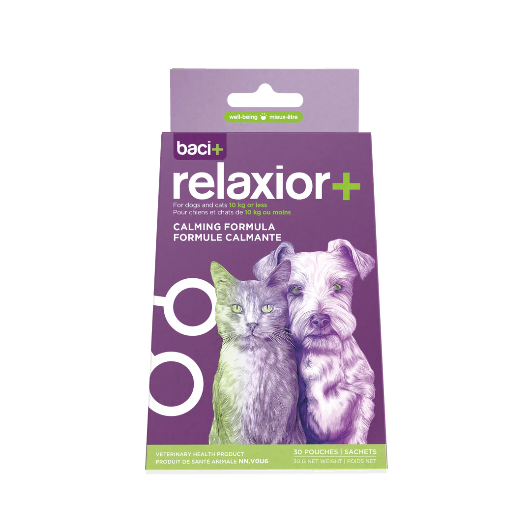 Relaxior , formule calmante, pour petit chien et chat (-10kg) - Baci+