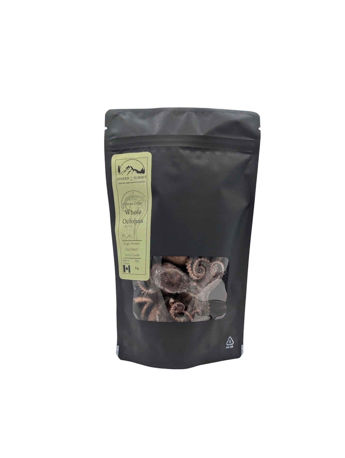 Pieuvres entières lyophilisées - Sender Summit Snacks