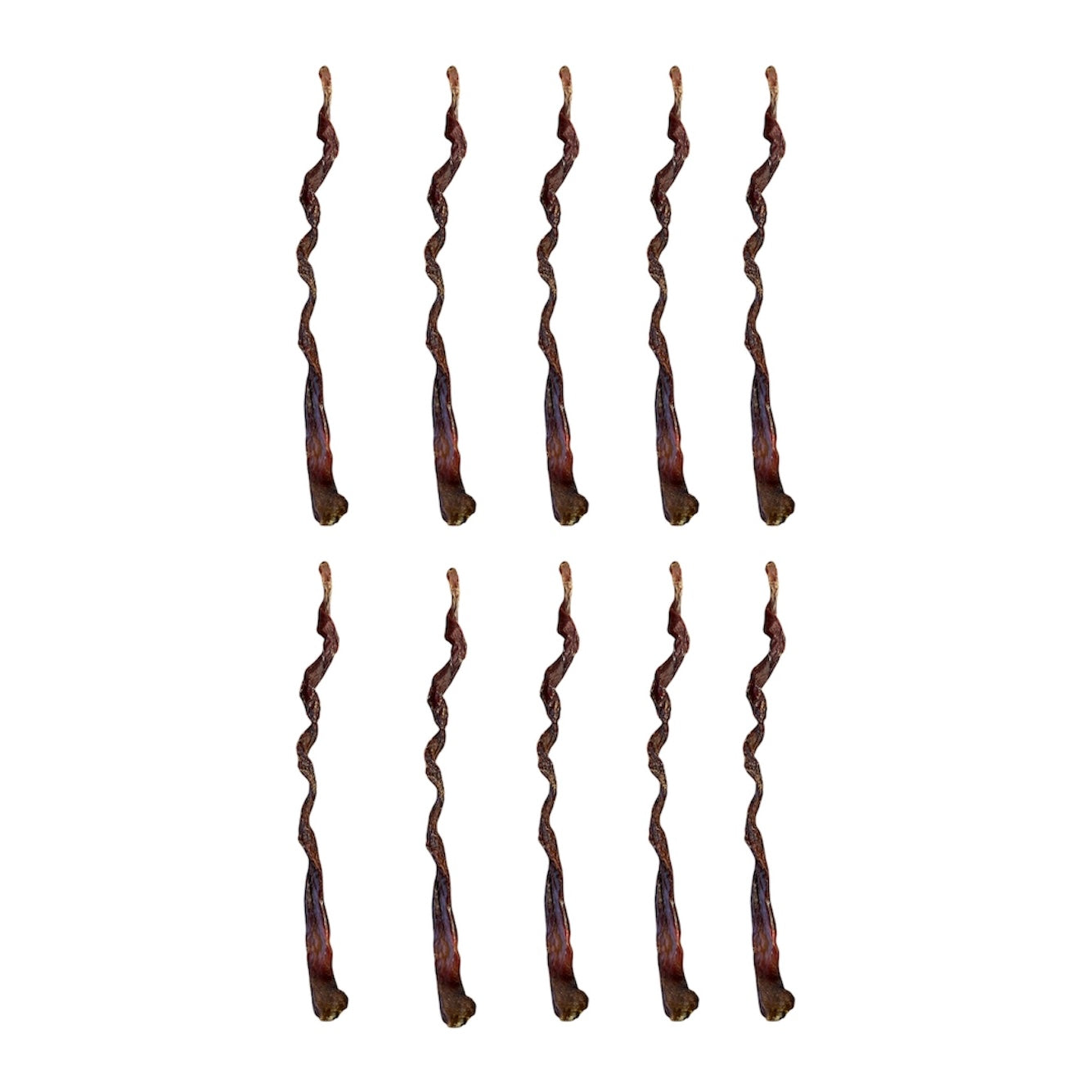 Paquet économique de torsade d'oesophage de porc 12'' (10) - Vrac pour chien
