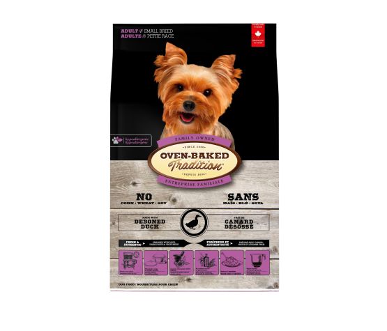 Nourriture pour chien petite race au canard 4 lb - Oven-Baked Tradition