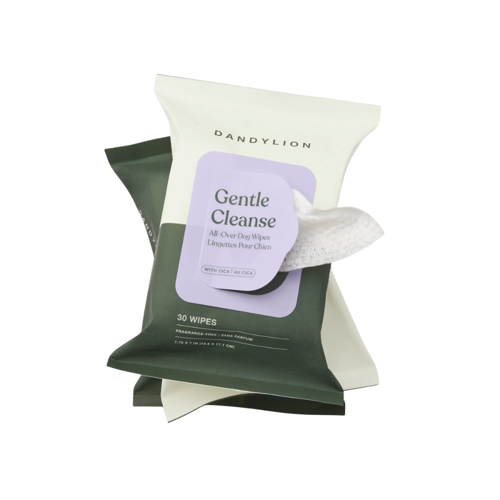 Lingettes nettoyantes douces pour chiens - Dandylion