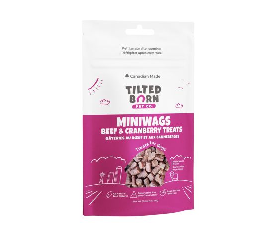 Gâteries tendres au boeuf et canneberges Miniwags - Tilted Barn